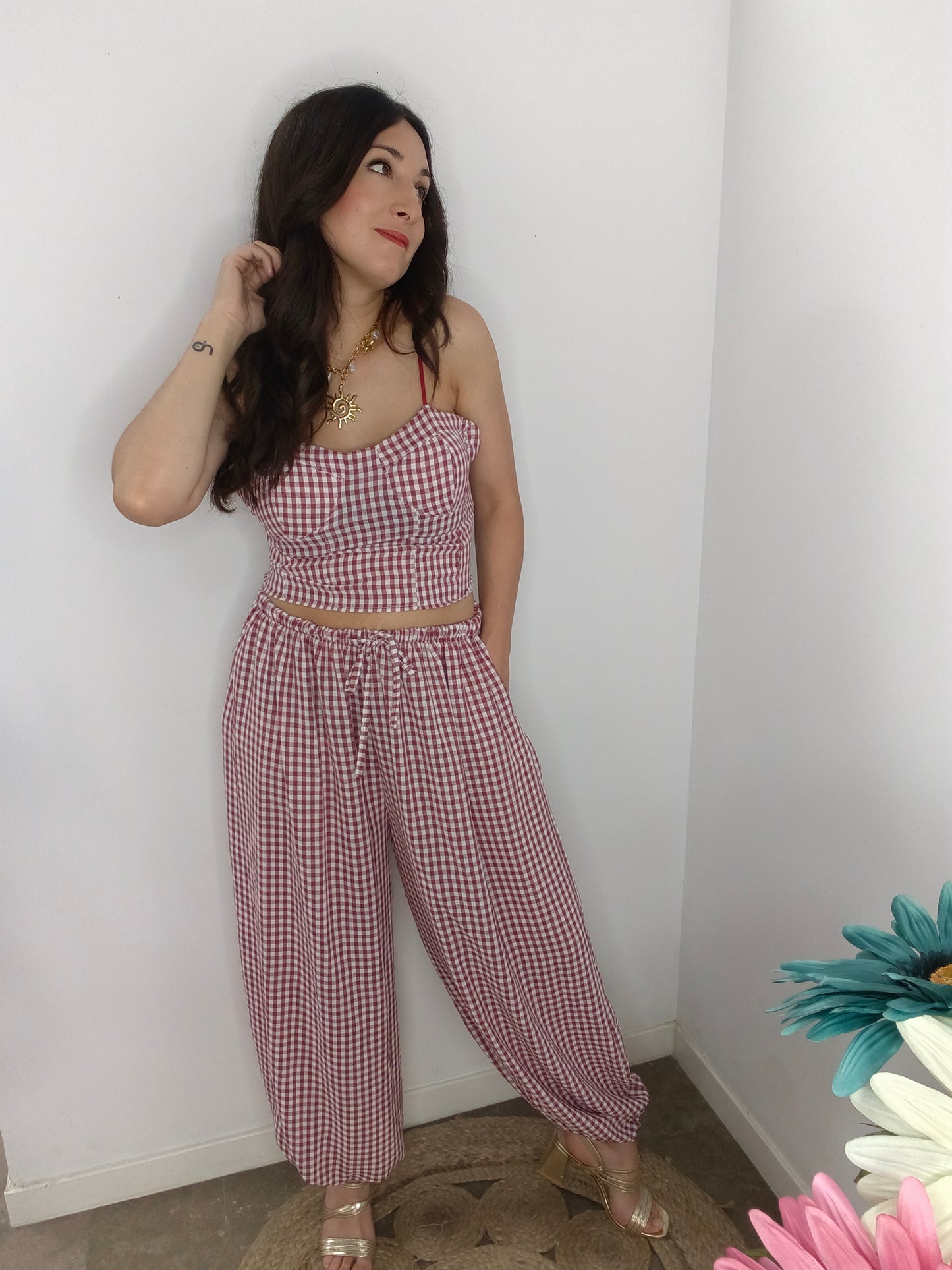 Conjunto Emma Burdeos
