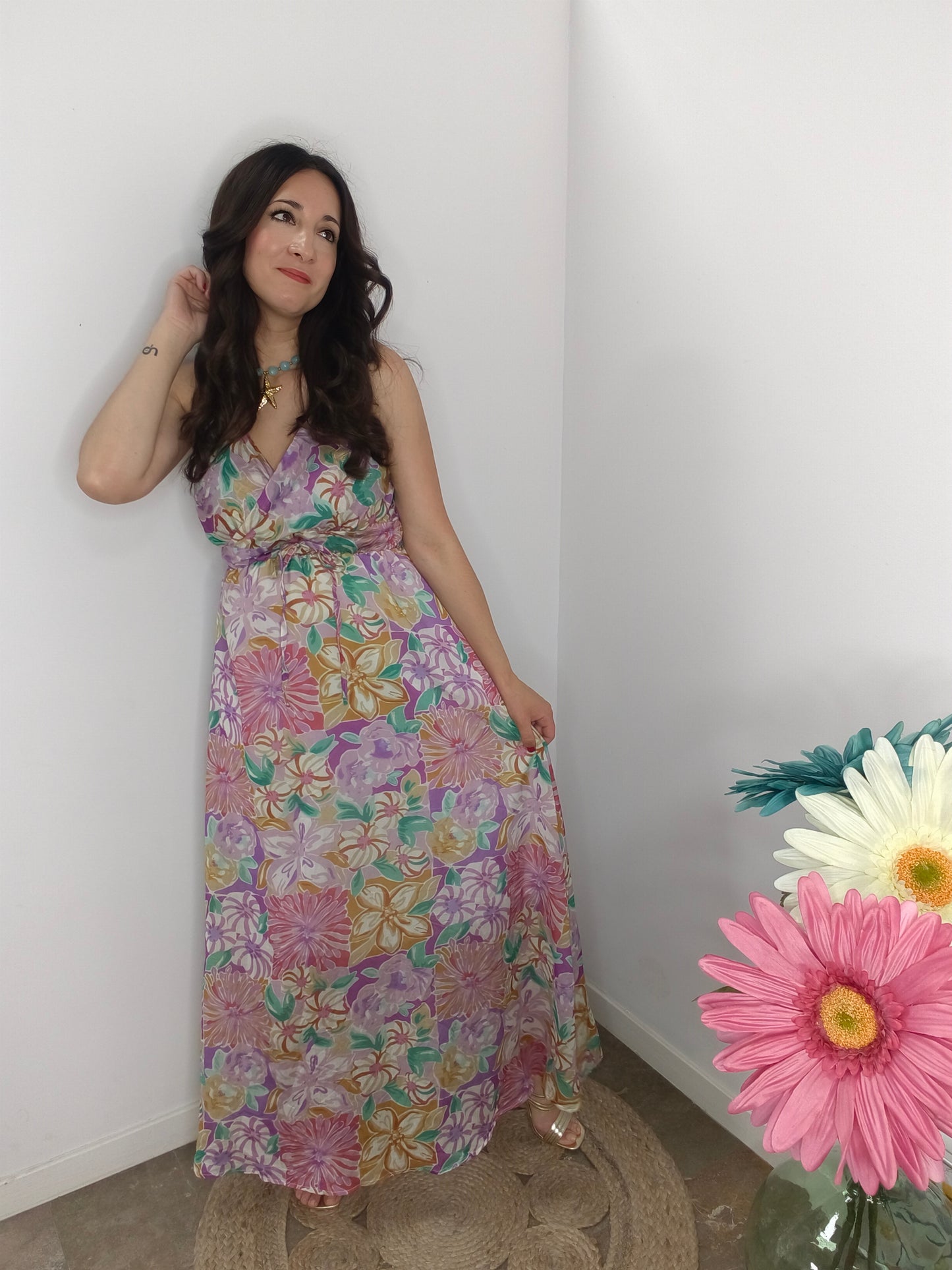 Vestido Alma Floral Premium