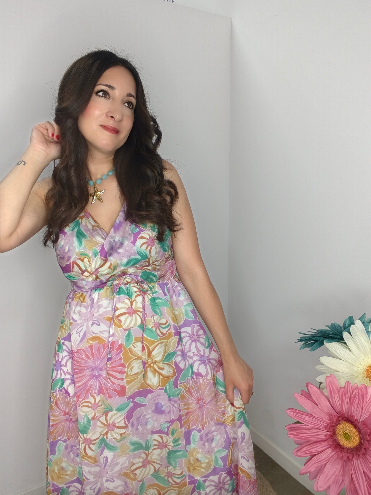 Vestido Alma Floral Premium