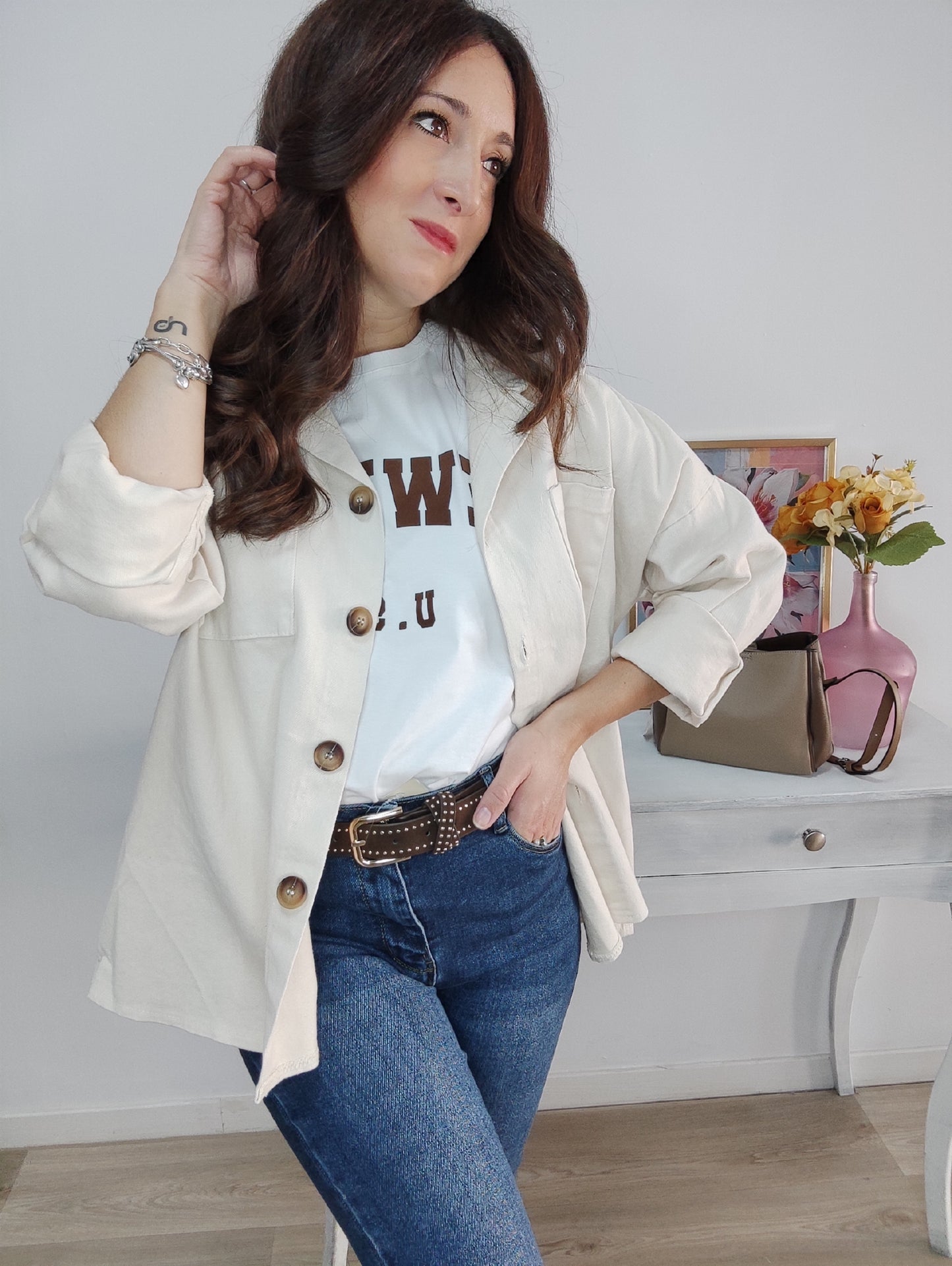 Sobrecamisa beig