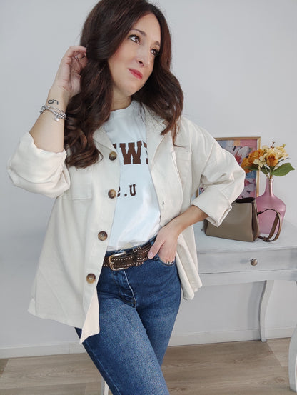 Sobrecamisa beig