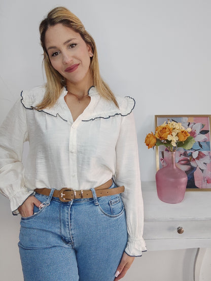 Camisa Elsa crudo