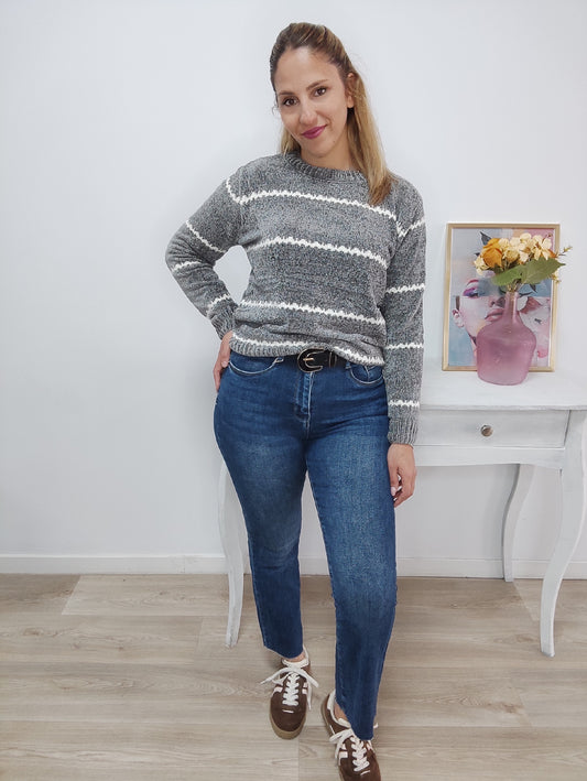 Jeans flare efecto Levis