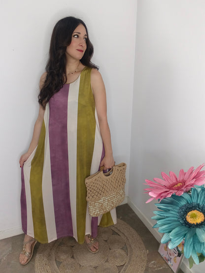 Vestido Rayas Elegance