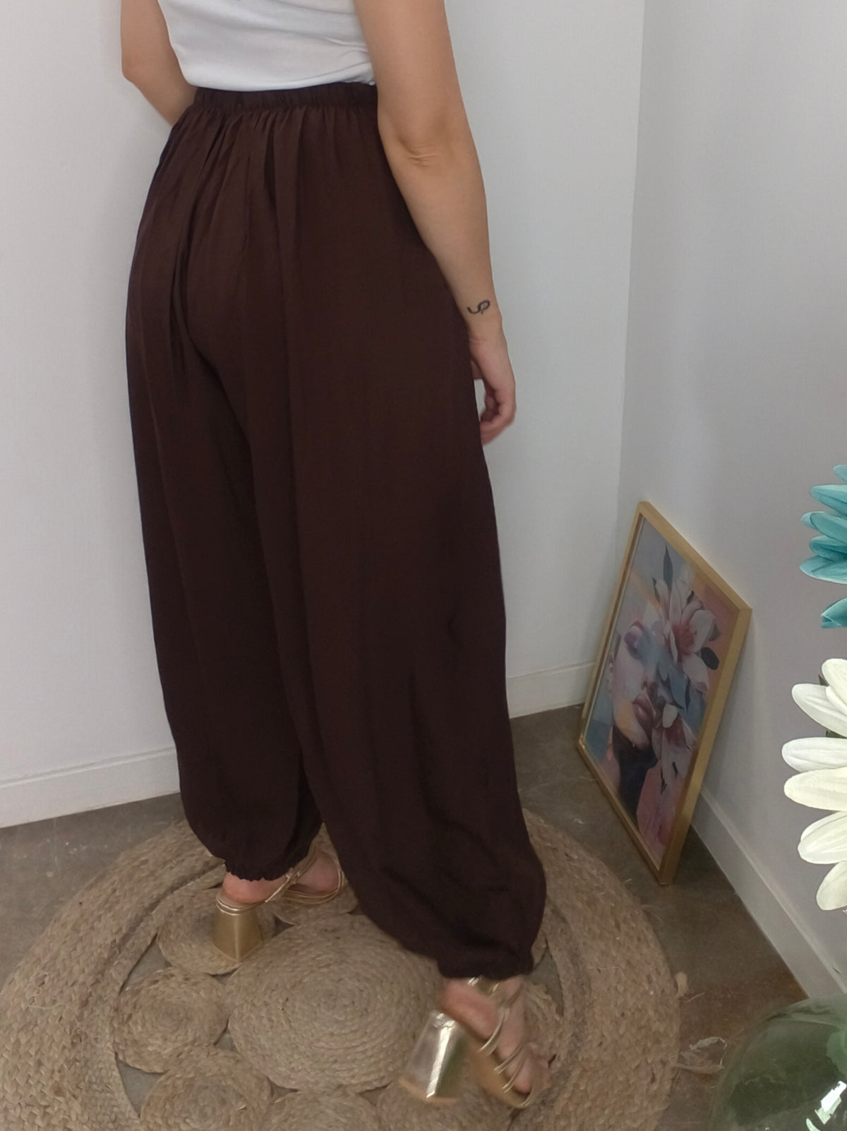 Pantalón Bombacho Chocolate