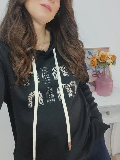Sudadera min min negra