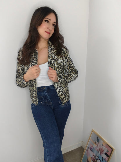 Chaqueta Denin Animal Print