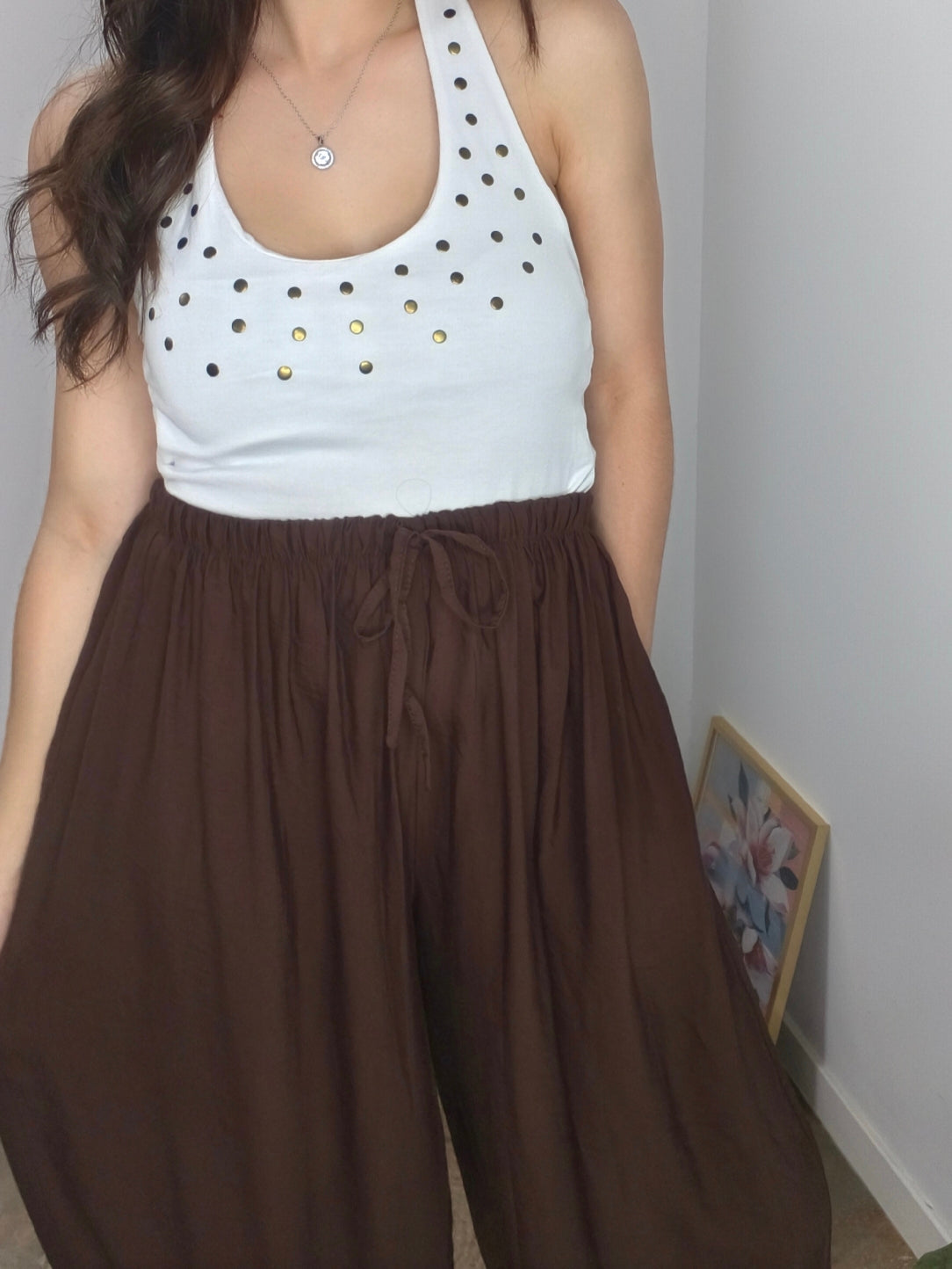 Top Tachas Algodón