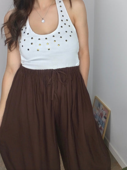 Top Tachas Algodón