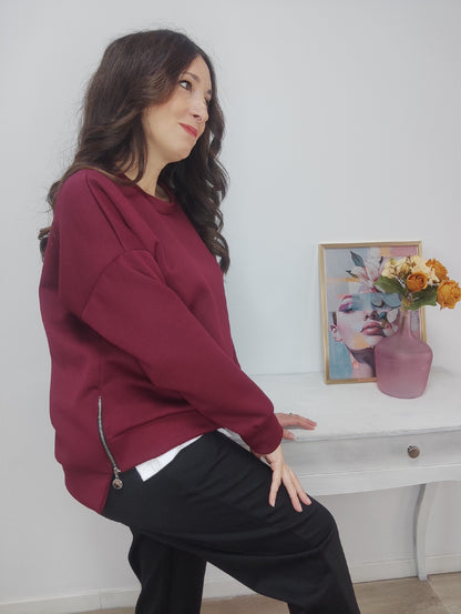 Sudadera Mery burdeos