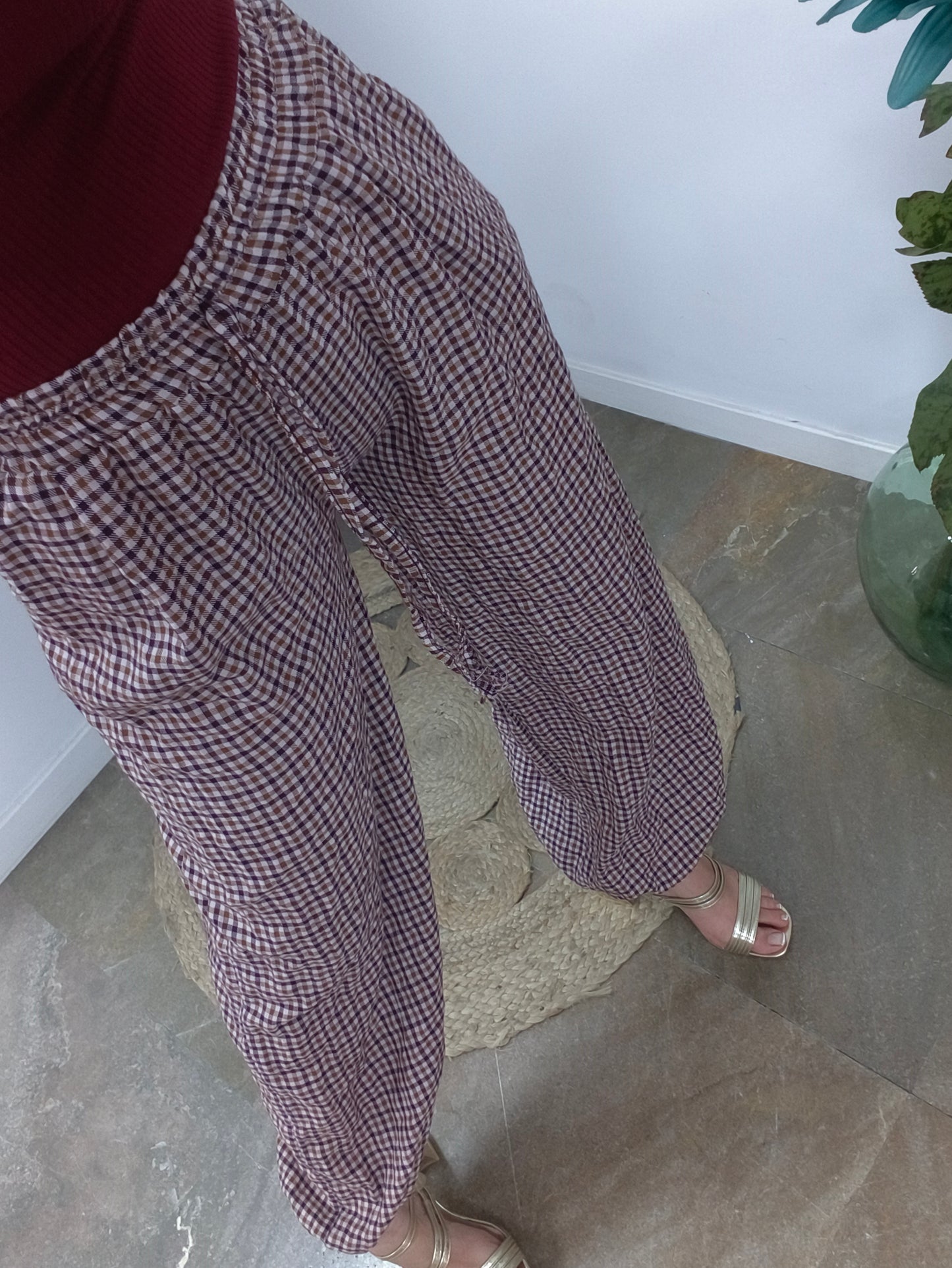 Pantalón Balloon Cuadros