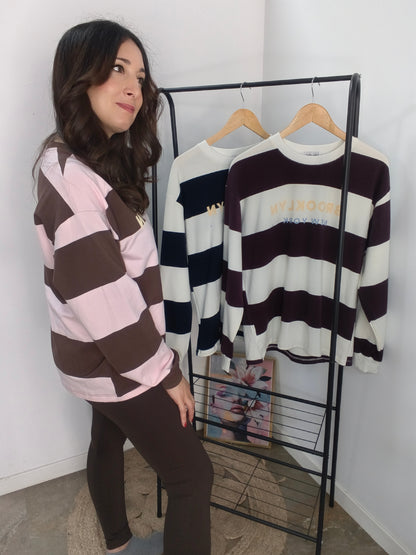 Sudadera Brooklyn Rayas