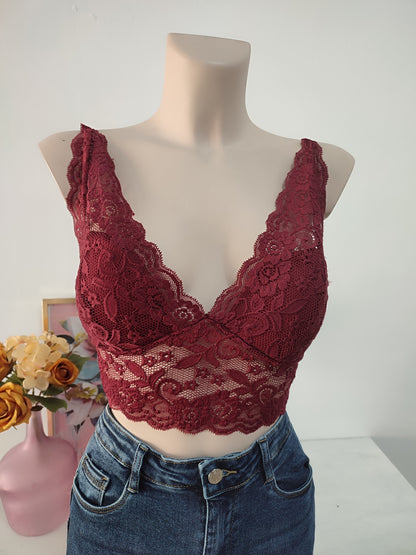 Bralette burdeos