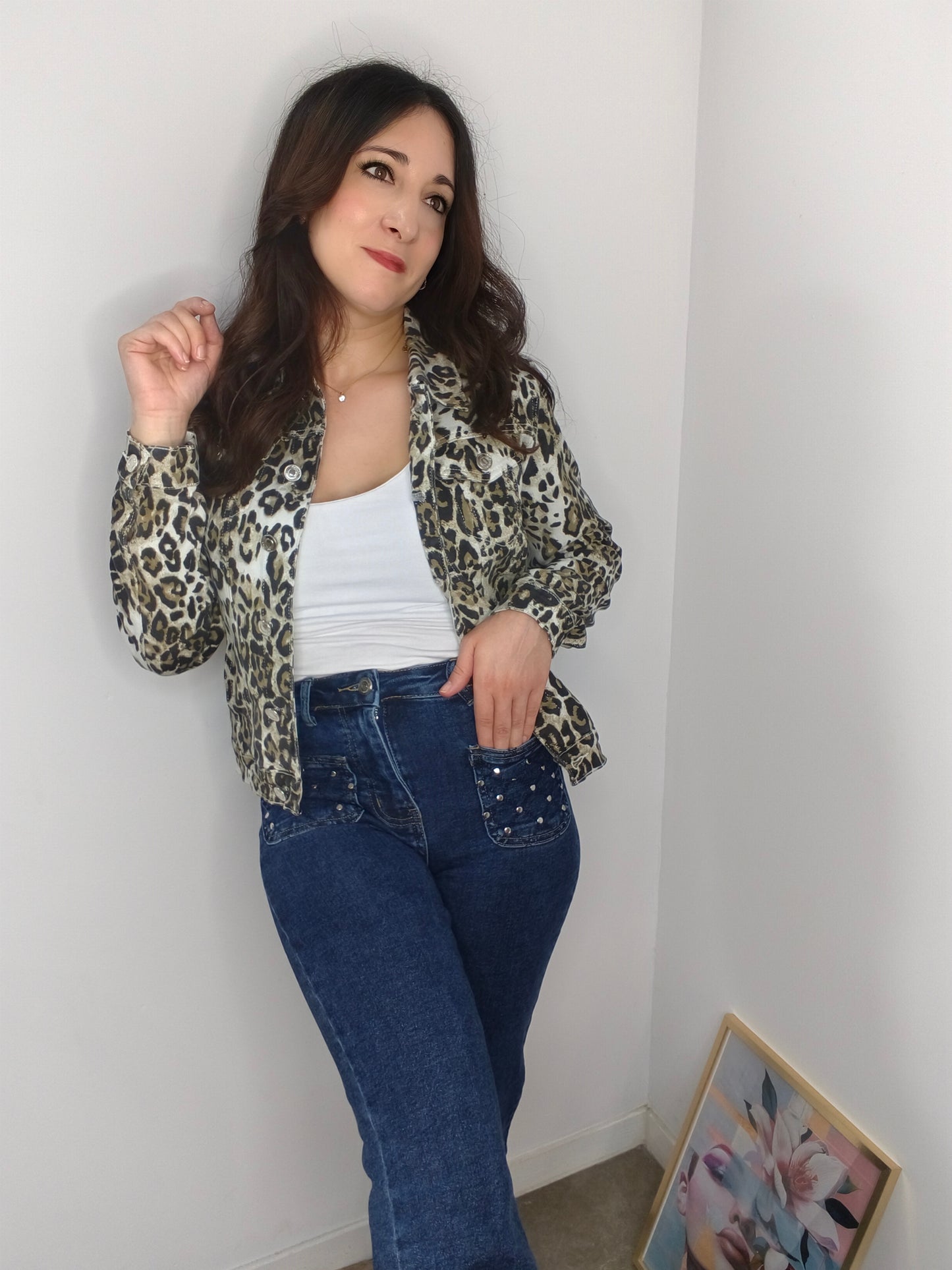 Chaqueta Denin Animal Print