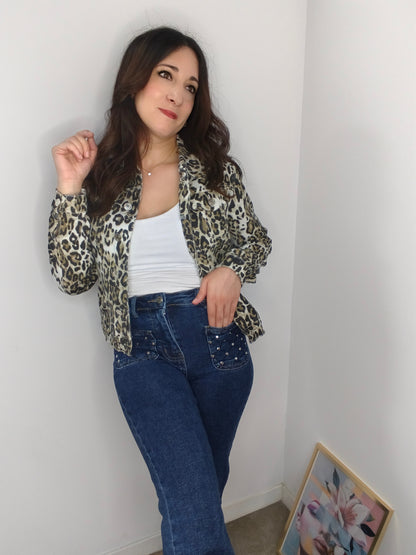 Chaqueta Denin Animal Print
