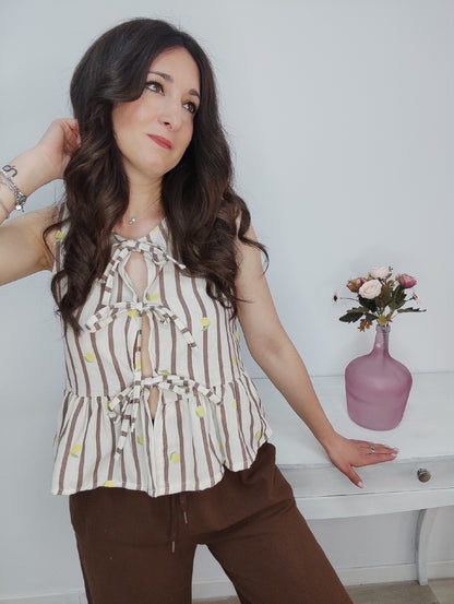 BLUSA LAZADA LIMONES