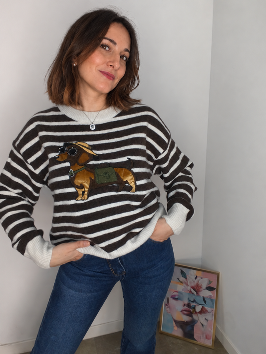 Jersey Rayas Perrito