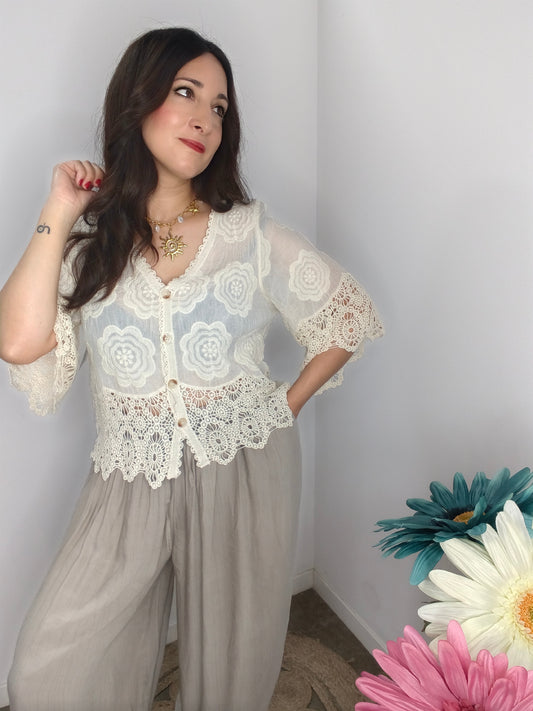 Blusa Boho Romántica