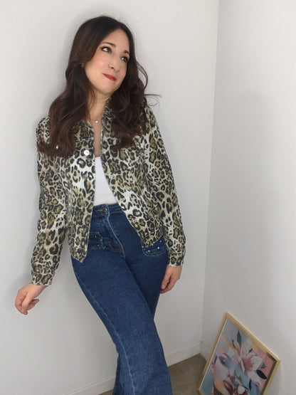 Chaqueta Denin Animal Print