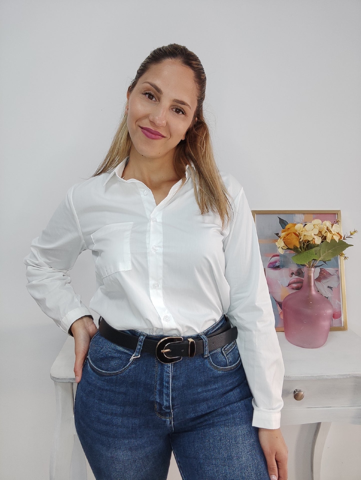 Camisa básica blanca