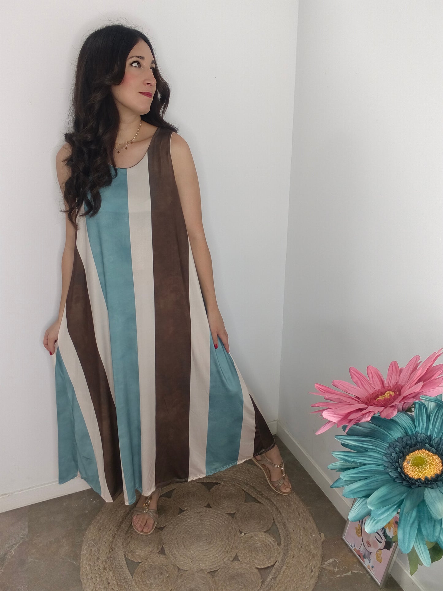 Vestido Rayas Elegance