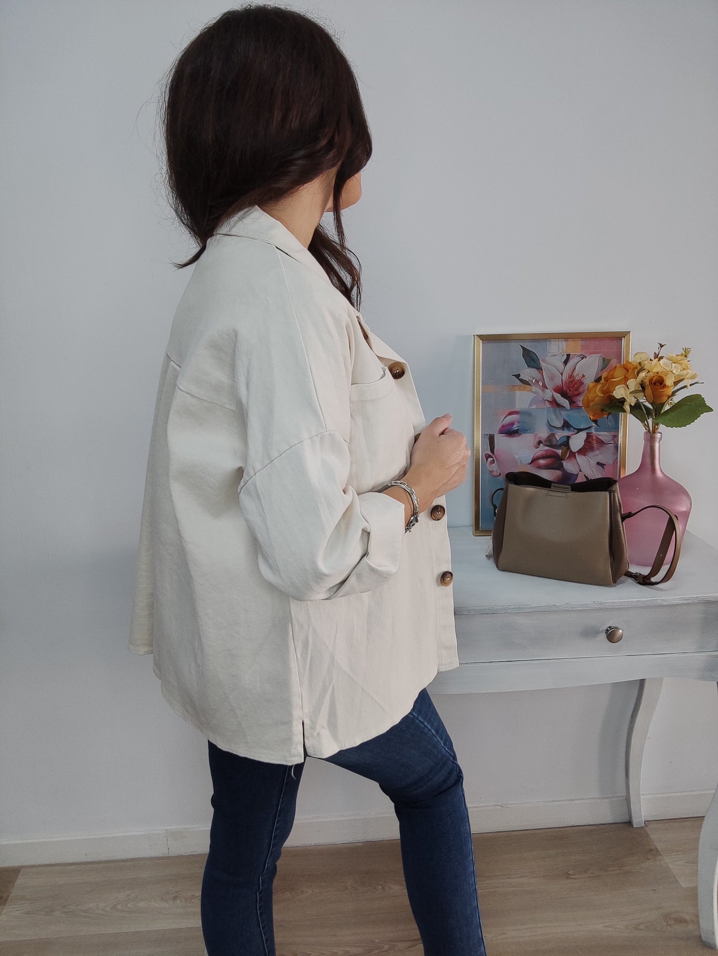 Sobrecamisa beig
