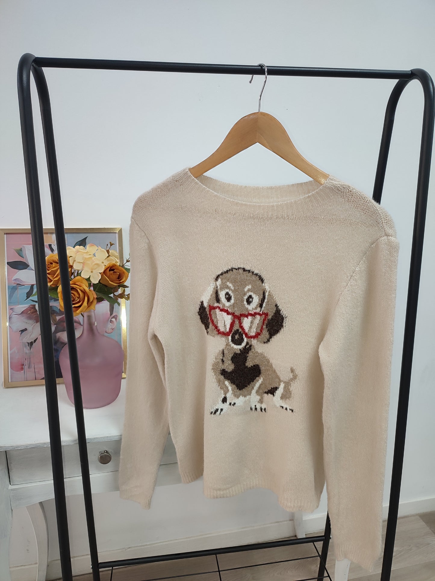 Jersey perrito chic beig