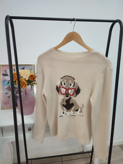 Jersey perrito chic beig