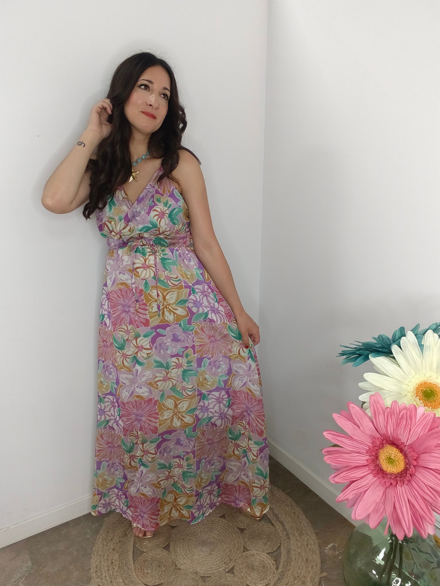 Vestido Alma Floral Premium