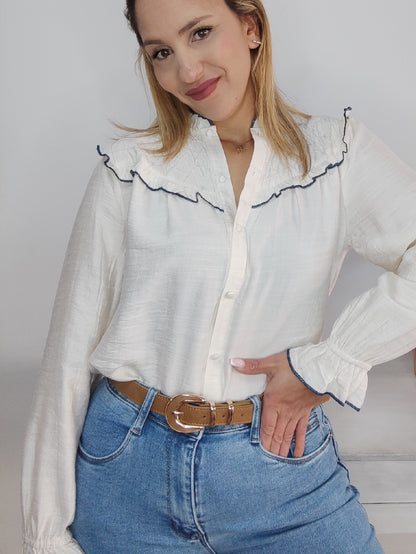 Camisa Elsa crudo