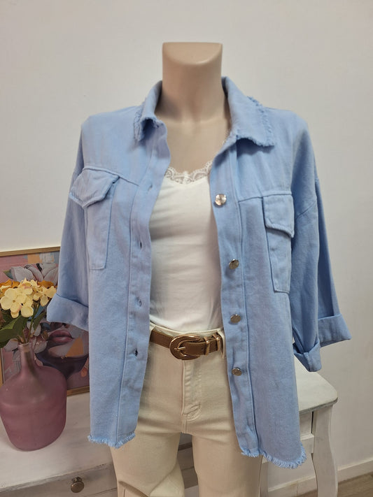 Sobrecamisa Melody celeste