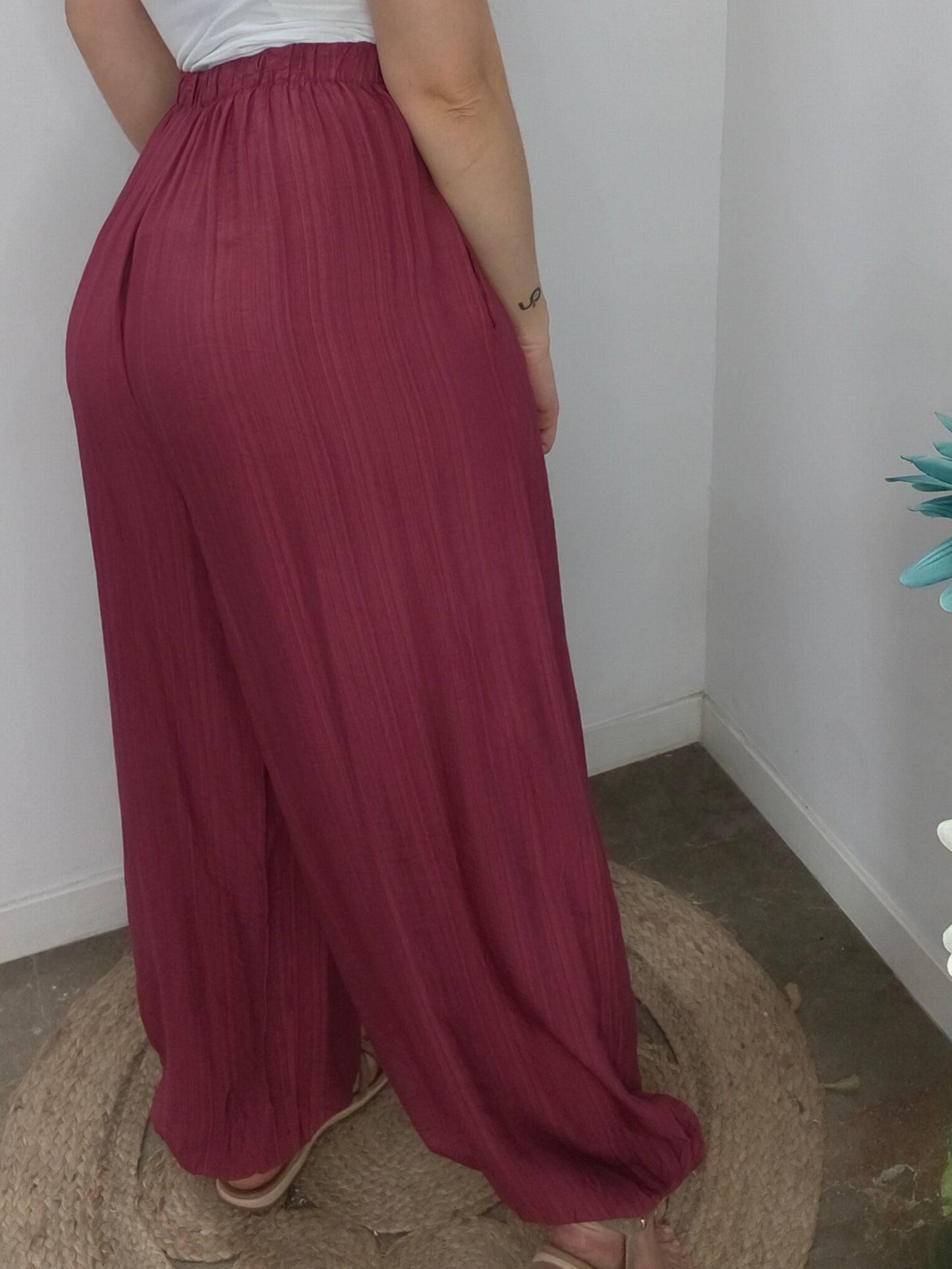Pantalón Bombacho Cereza