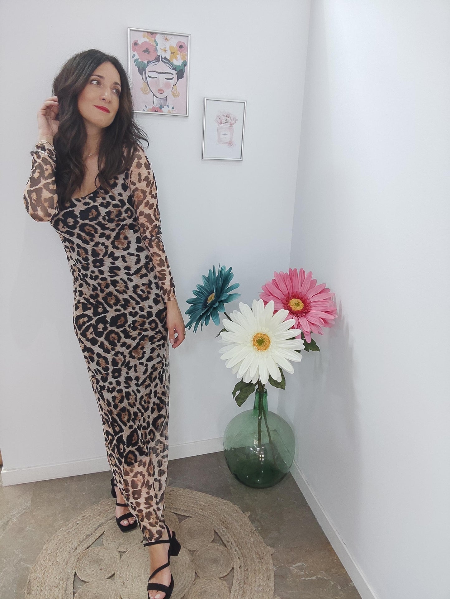 Vestido animal print